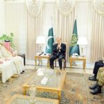 وزیراعظم شہباز شریف اور سعودی وزیر مملکت برائے خارجہ امور کی ملاقات